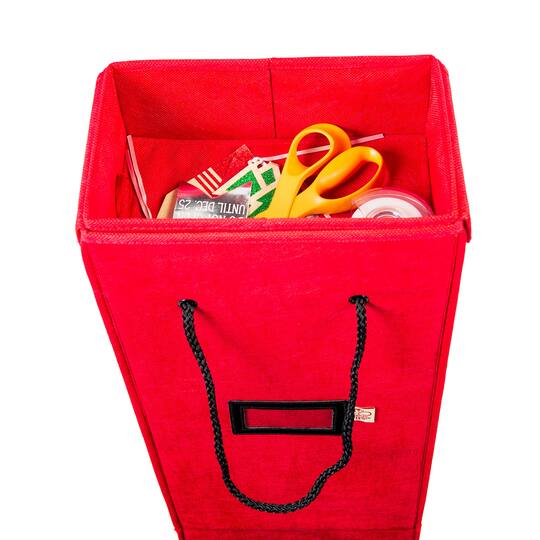 Santa's Bag Vertical Wrapping Paper Storage Container